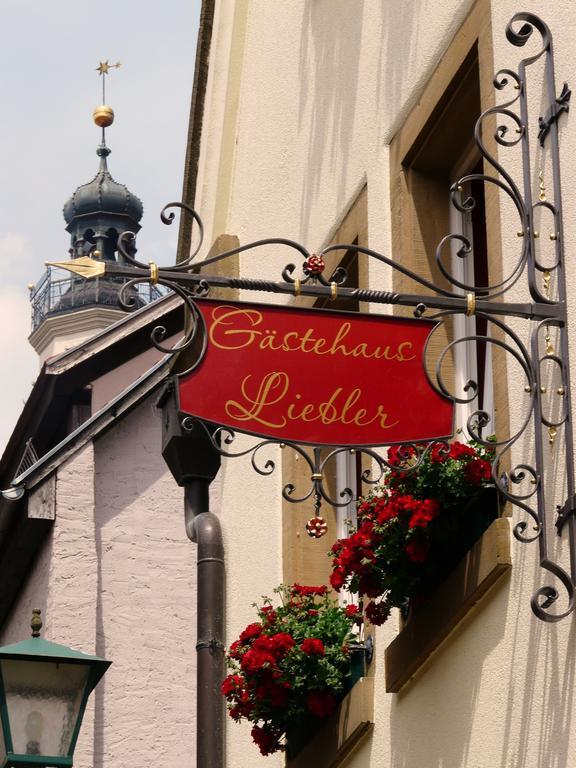 Gaestehaus Liebler Rothenburg ob der Tauber Buitenkant foto