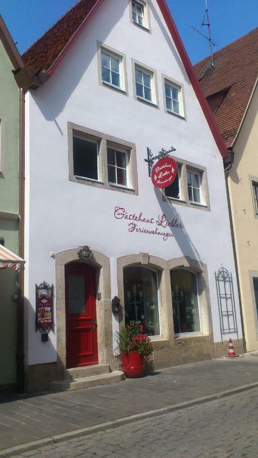 Gaestehaus Liebler Rothenburg ob der Tauber Buitenkant foto